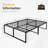 Platform Bed Frame With Large Storage Space, Reserved Holes-88635161