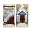 Ensemble de 2 pièces de porte de grange blanche décorée de beauté - I-2022009771-2022009780-2022009781
