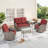 Keywest 5 - Pieces Outdoor Seating Group With Cushions-1872275683