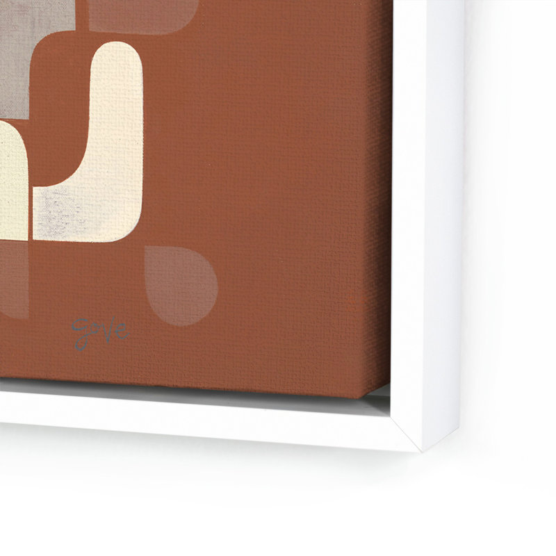 Devalaya by Gregory Gove, White Oak Framed Canvas, 40" H x 40" W x 2" D