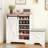 Fold-Down Entry Shoe Cabinet With Hidden Compartments And Built-In Storage Bench, Perfect For Compact Spaces