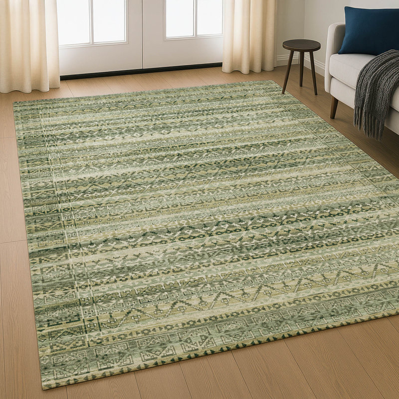 Tapis de qualité supérieure lavable à la machine Mayfield AMF2101, 3 pi x 5 pi, Vert