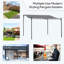 Pavillon de jardin extérieur en acier de 10 pi x 13 pi Outsunny-94286583