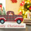 Décoration de table camion de noël