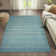Montral Minimalist Stripe Turquoise/Cream Rug