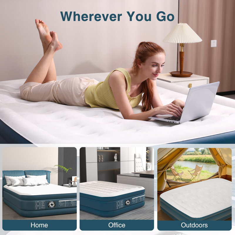  Matelas gonflable 18 po avec pompe intégrée