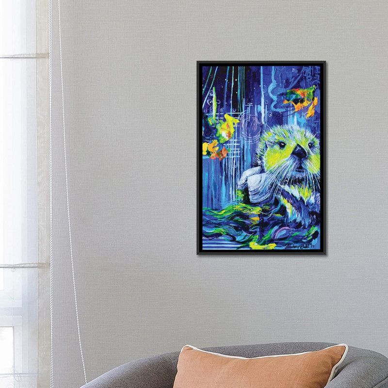 « henry », impression sur toile, H 26 po x l 18 po x P 1,5 po, Toile avec cadre noir, Pas de tapis