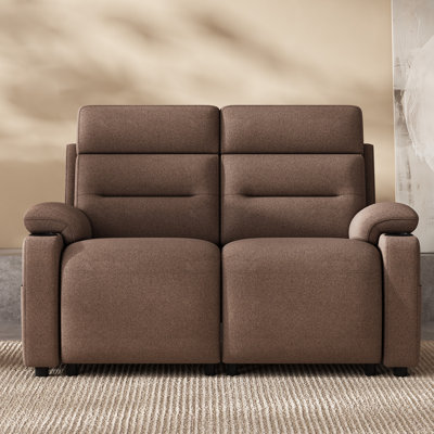 58.3" 2-Seat Power Reclining Loveseat with USB Ports and Side Storage,Brown