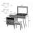 3-in-1 Makeup Dressing Table with Stool-118327138