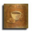 «Coffee Time II» par Silvia Vassileva, art mural en métal doré, 36 po x 36 po-132829580