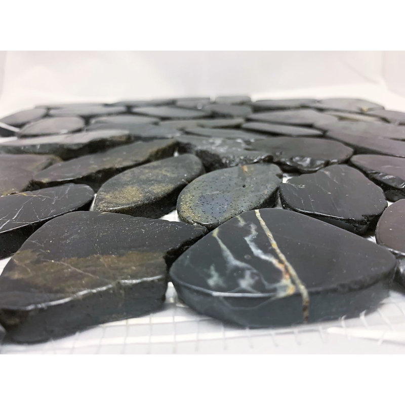 Flat Pebble Random Sized Natural Stone Wall & Floor Tile