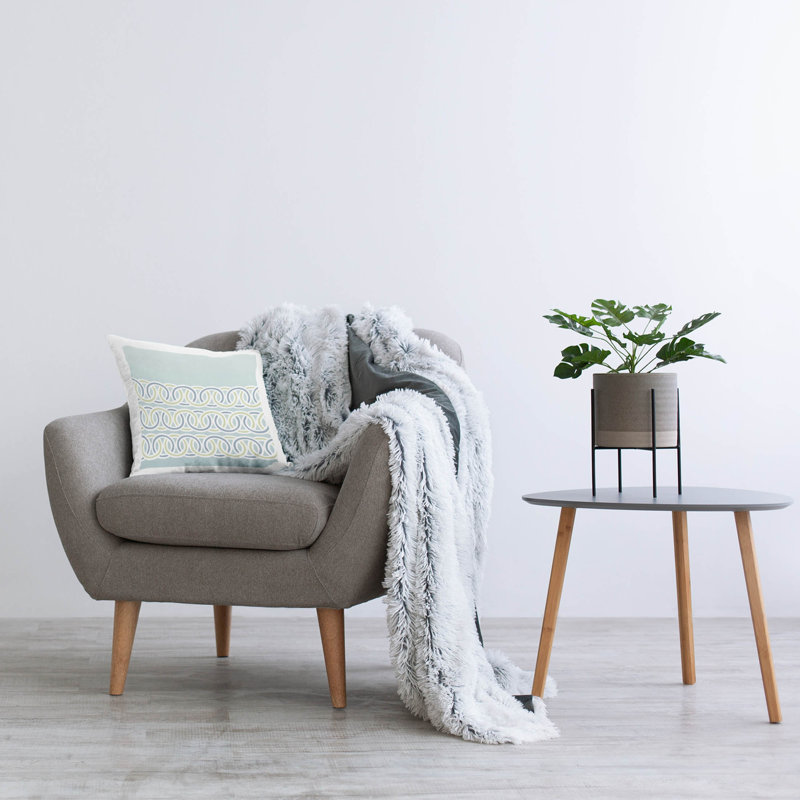 Geometric Throw Pillow, Blue