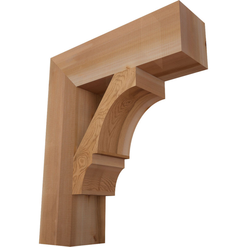 Support de bloc Balboa, Cèdre rouge de l'Ouest lisse, L 5 1/2 po x P 22 po x H 26 po