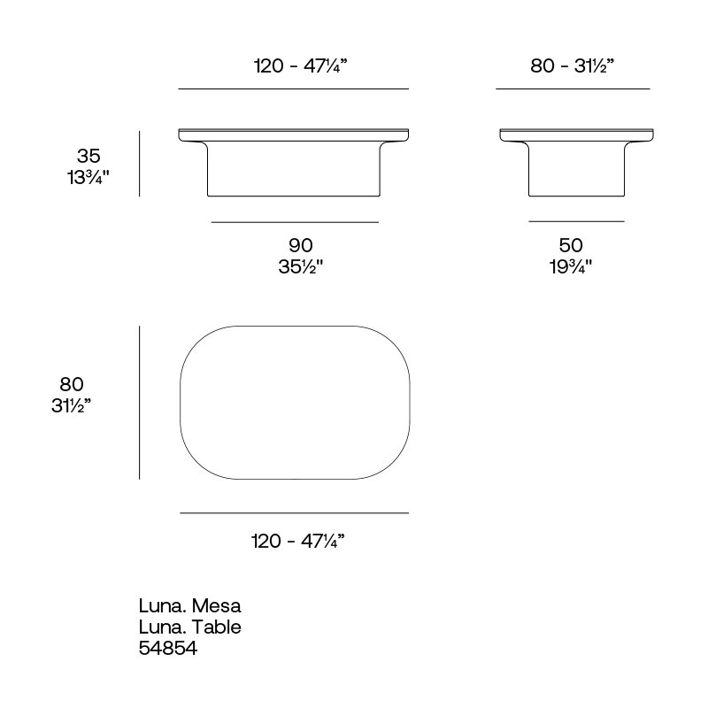 Luna - Coffee Table - Ecru, White