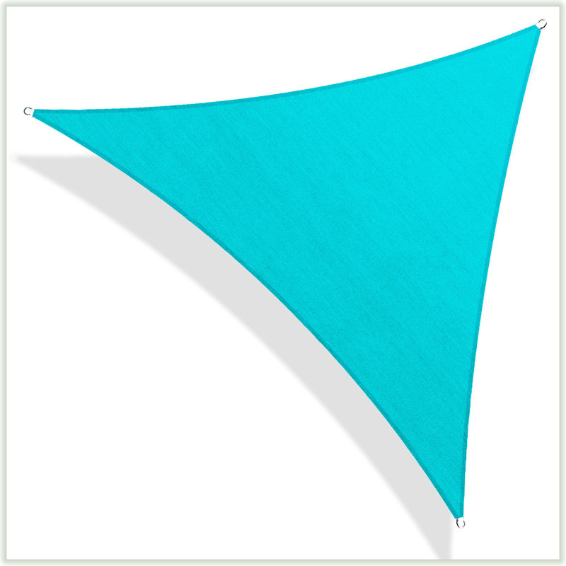 Toile d'ombrage en tissu Colourtree Triangle Sun, Turquoise, 16 pi x 16 pi x 16 pi