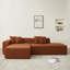 Canapé modulaire en forme de L avec chaise longue Boneless, canapé d'angle 5 places pour chambre à coucher, appartement
