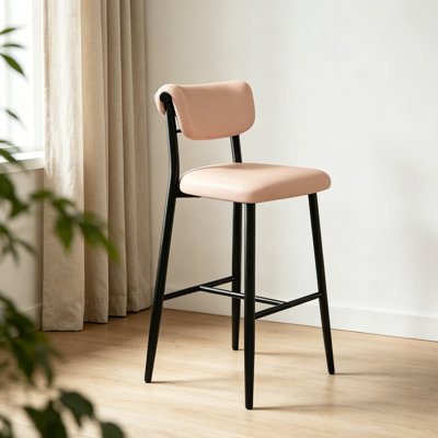 Khaki Upholstered Back side Chair(Set of 2)