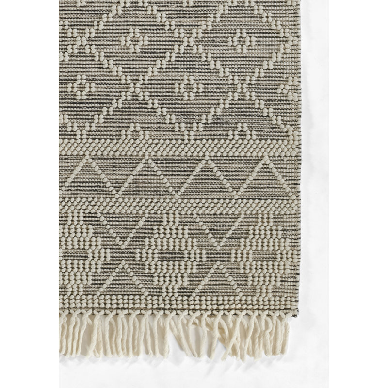 Boulder Geometric Area Rug in Beige/Gray, Rectangle 8' x 10'