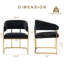 Chaise de salle à manger rembourrée avec cadre 22 po Modern-1216539748