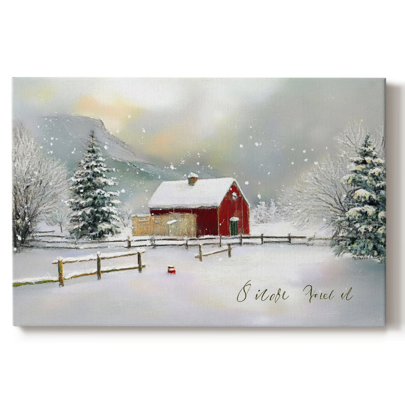 Christmas Holiday Art III- Gallery Wrapped Canvas-LXXXII, 8" H x 12" W