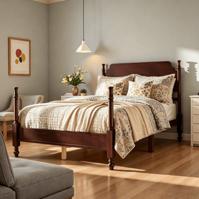 Spindle 4-poster Platform Bed