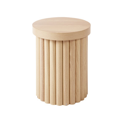 Wood-like Light Brown Side Table