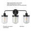 3 lumières avec abat-jour en verre transparent, applique moderne, luminaire d'intérieur industriel pour salle de bain, salon, chambre à coucher, évier de cuisine, douille E26, [sans ampoule]-1006834930