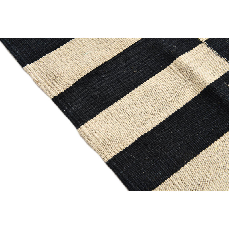 Tapis noir et blanc Ohlson