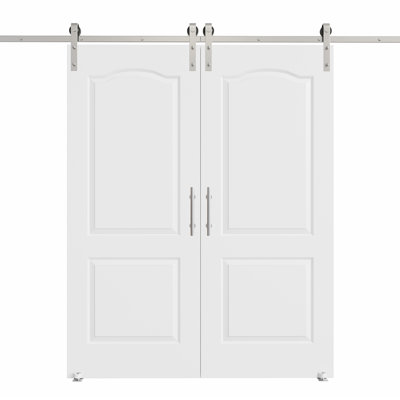 Porte de grange coulissante en bois 80 po H 2Lite
