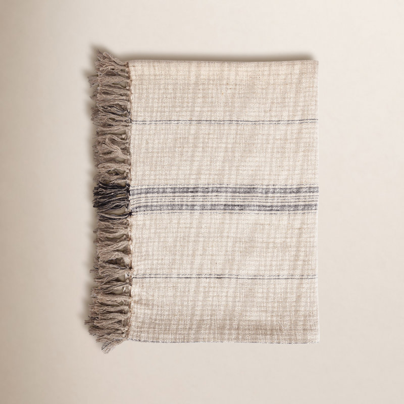 Blanket, Natural/Black