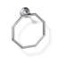 Pinstripe Wall Mounted Towel Ring-1602450635