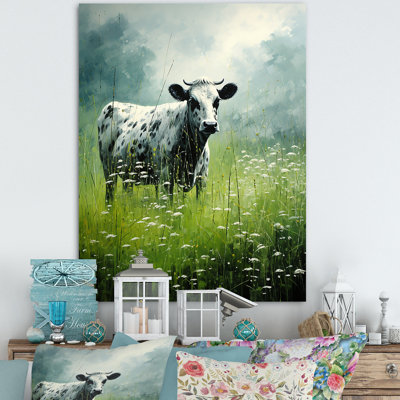 " Cow In Verdant Pastures I "