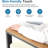 52" All-Weather Aluminum Patio Loveseat Sofa With Thick Beige Cushions