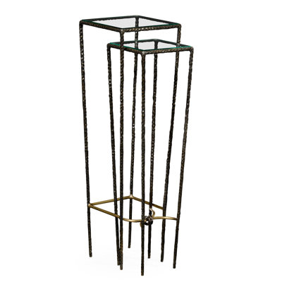 Stiletto Glass Top Nesting Tables