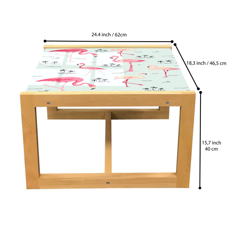 Infeld Sled Coffee Table, 40cm H x 46.5cm W x 62cm D