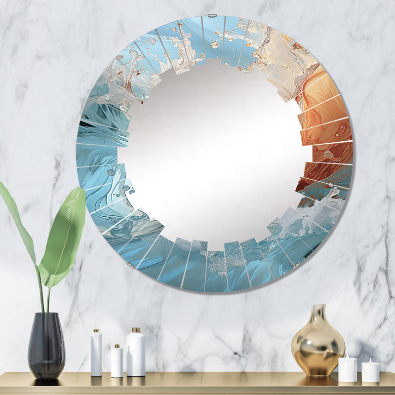 Loyard - Miroir mural rond, 32 po x 32 po