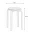 Solid Wood Accent Stool-1124324712