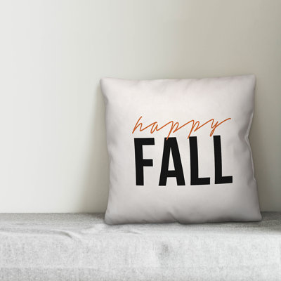  Happy Fall Throw Pillow