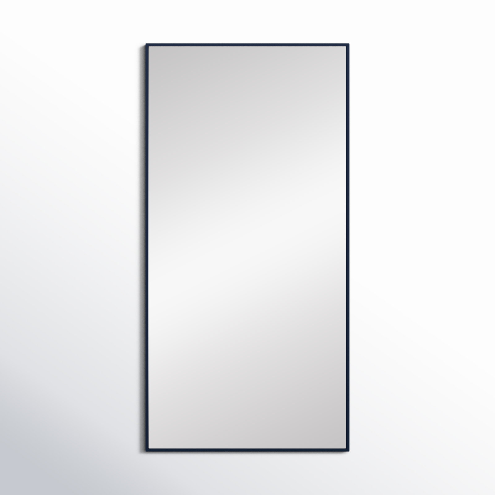 Sabine Metal Rectangle Wall Mirror, 60" x 30", Blue
