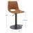 Swivel Upholstered Adjustable Height Counter Stool with Metal Frame-996109172