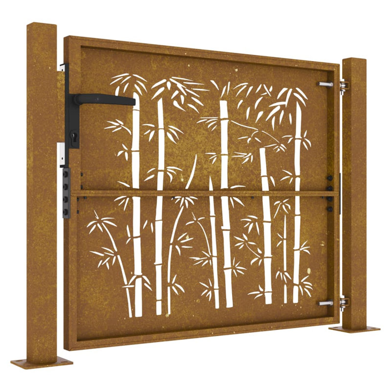 Phokas Metal Gate, 85 x 200 cm (W x H), Brown