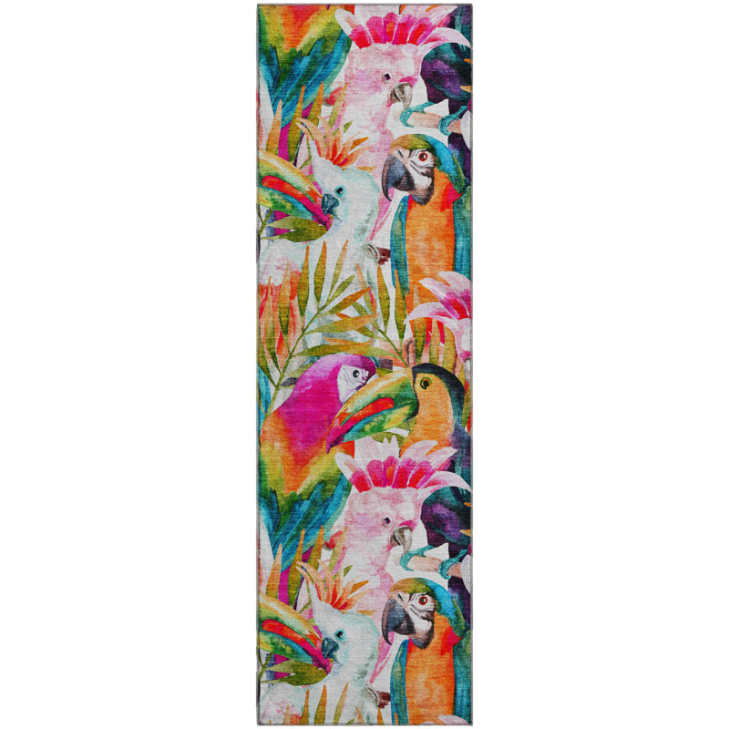 Premium Machine Washable Cerrito AMF200 Multi Rug, Runner 2'3" x 7'6"