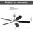 Derick 5-Blade Modern Ceiling Fan with LED Light and Remote Control-1458728787-1438298602