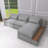 L-shaped Modular Sectional Sofa with Removable Back Cushions-101784550