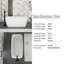 Baignoire de trempage autoportante en acrylique de 58,5 po x 28,47 po-92361346