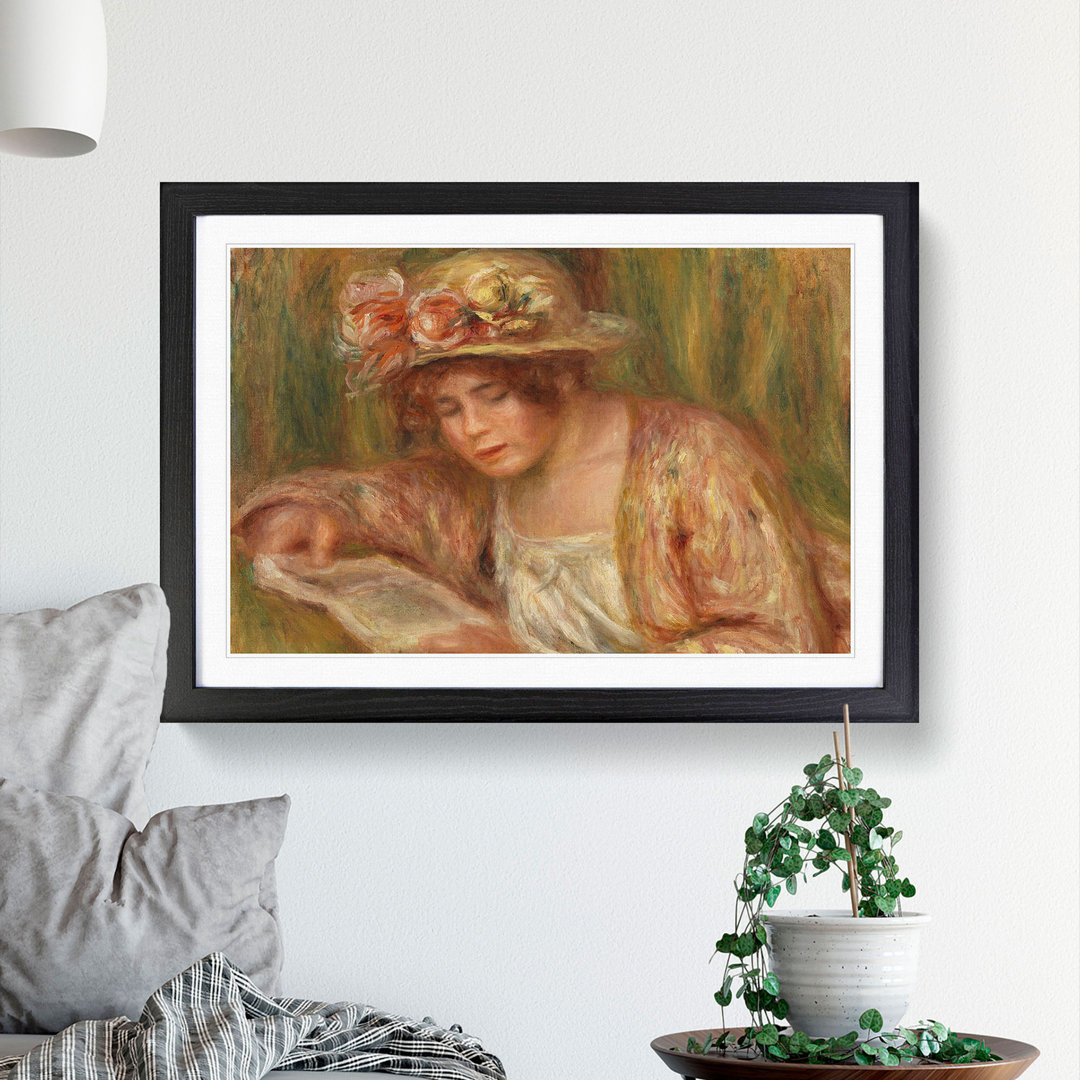 Andree in a Hat by Pierre-Auguste Renoir - Picture Frame Painting