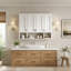 Armoire de salle de bain murale moderne de 36 pouces avec charnières à fermeture douce, tablettes ouvertes et 3 tablettes réglables pour la salle de bain