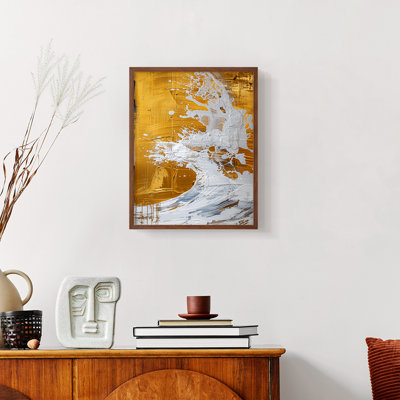 Série ABSTRACT CDxxxviii - reproduction encadrée de qualité supérieure - prête à être accrochée - aucun clou requis