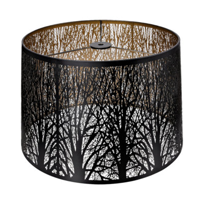 30.48 cm H Cylinder Lamp Shade ( Clip On ) in Black