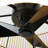 20'' Farmhouse Ceiling Fan With LED Light and Remote, Reversible Fan Blades and Rattan Shade for Bedroom Living Room